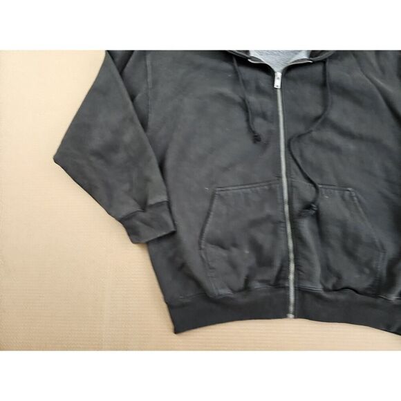 Brandy Melville Sweater Womens One Size Gray Solid Oversized Hoodie Full Zip - Picture 3 of 11